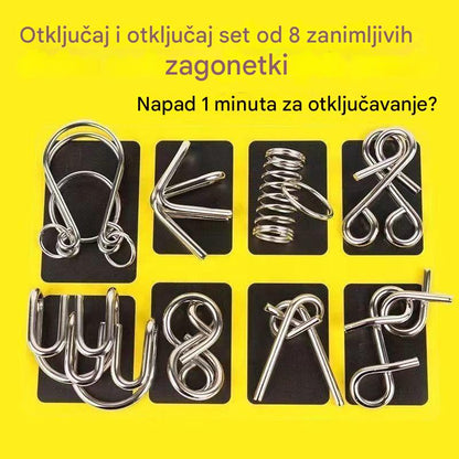 🎁💫【Najprodavaniji - 50% popusta】💥【Cijena 9.3 EUR po komadu】Nova kreativna metalna slagalica, razvija razmišljanje i povećava strpljenje, pogodna za sve