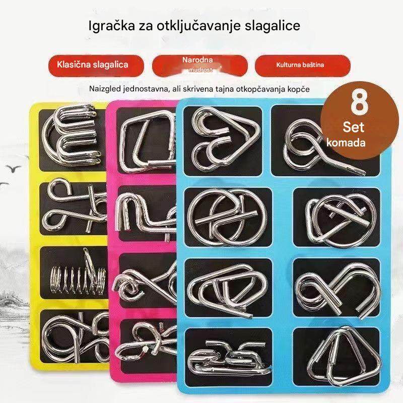 🎁💫【Najprodavaniji - 50% popusta】💥【Cijena 9.3 EUR po komadu】Nova kreativna metalna slagalica, razvija razmišljanje i povećava strpljenje, pogodna za sve