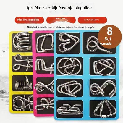 🎁💫【Najprodavaniji - 50% popusta】💥【Cijena 9.3 EUR po komadu】Nova kreativna metalna slagalica, razvija razmišljanje i povećava strpljenje, pogodna za sve