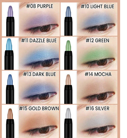 🥇🔥【Platba pri doručení-50% zľava】Vodeodolná a nerozmazateľná očná tyčinka pre bezchybný make-up, krémová očná tyčinka s vysokým pigmentom pre dokonalý vzhľad očí celý deň【8 položiek】