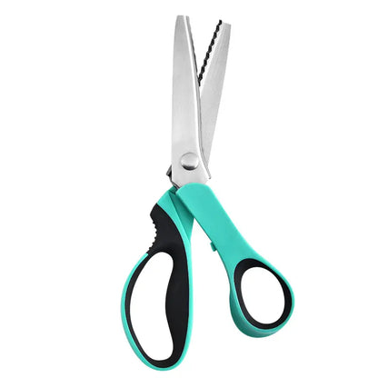 ✂️ Profesionálne zúbkované nožnice - Ostré zúbkované nožnice na látku