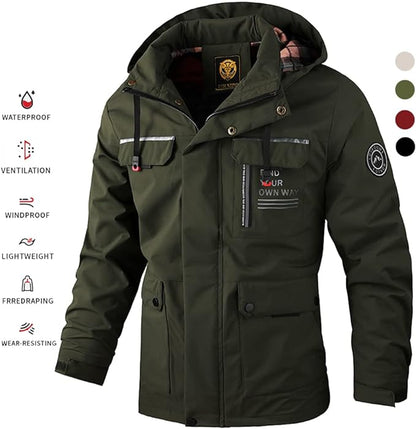 🔥✨【M–6XL】Nowa męska kurtka na jesień i zimę 2025 – gruba, ciepła, wiatroszczelna i wodoodporna