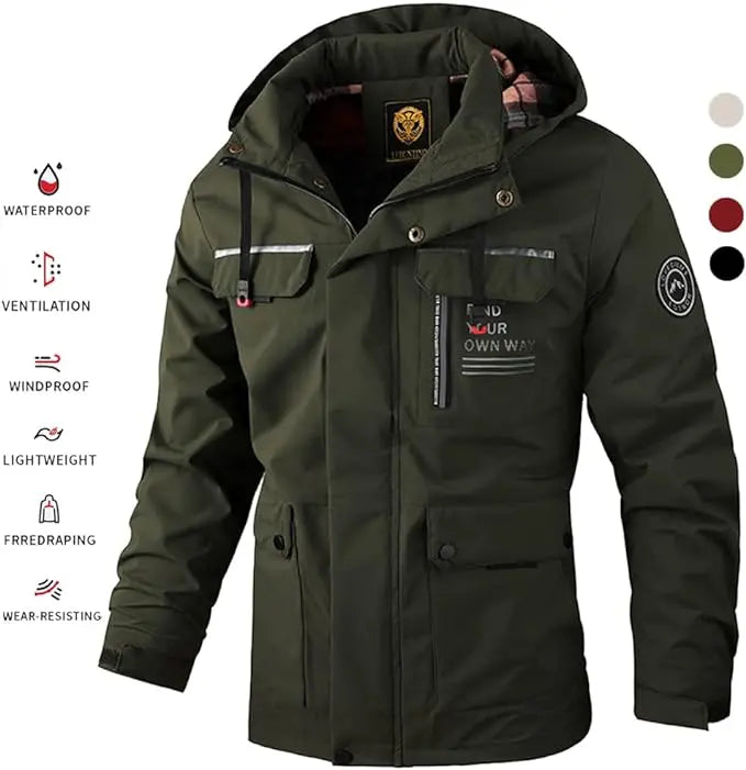 🔥💥 【M-6XL】 2026 Jesenska i zimska nova muška topla vjetrootporna i vodootporna jakna