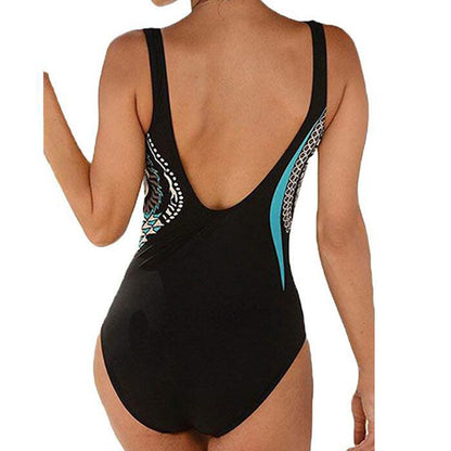 🩱🏊‍♀️2025 nový retro jednodielny plavkový kostým s potlačou【S-3XL】