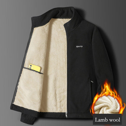 ⛄【M-5XL】Nueva chaqueta de cordero gruesa para hombre, colección otoño-invierno