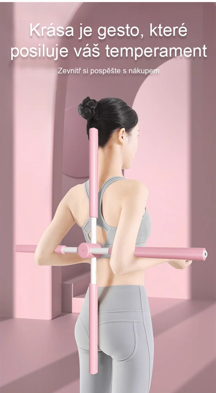 🔥🤸‍♀️【Špeciálna ponuka】🧘‍♂️ Palica na korekciu hrbu – Jóga palica na otváranie chrbta a perfektnú držanie tela!