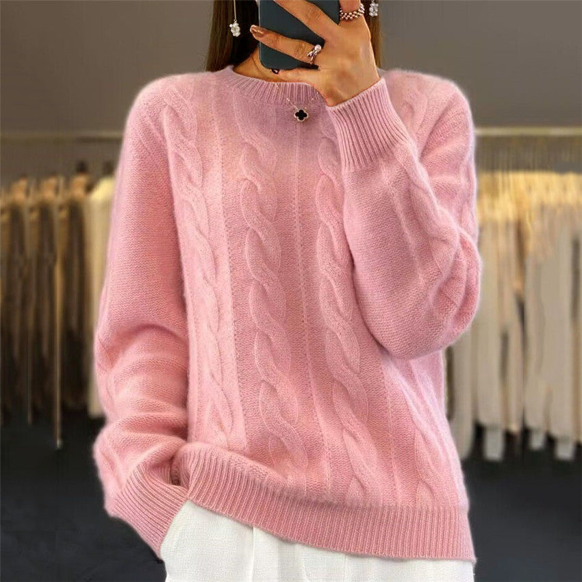 🔥✨【Jesenný nový štýl】【S-2XL】2025 Jednofarebný vysokokvalitný, mäkký a pohodlný vlnový sveter.