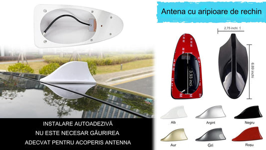 🚗🚗Auto anténa so žraločou plutvou – univerzálna elektroácia a príjem rádiového signálu 