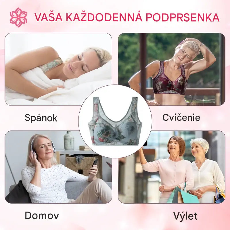 👙【Sada 3 kusov】❄️Prémiová podprsenka s oporou - dizajn bez kostíc, mäkká a pohodlná