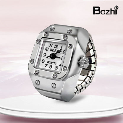 🎁【50% zľava】💍 Elegantný prsteň s mini hodinkami: praktický a elegantný doplnok, kreatívny a štýlový darček, štýlový doplnok pre ženy aj mužov