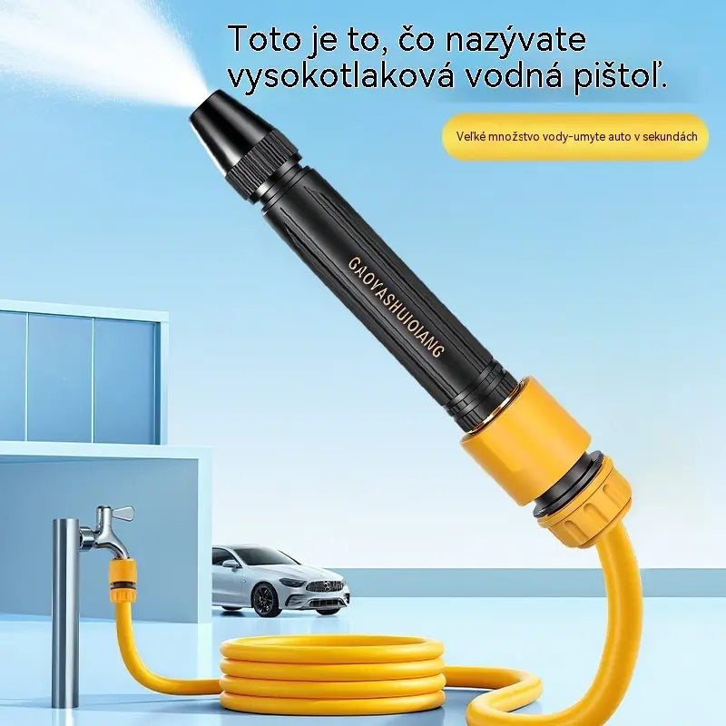 🏆Posledný deň pre špeciálnu ponuku! 🔥Domáca vysokotlaková pištoľ na umývanie auta s posilňovacou tryskou a hadicou 👍💦