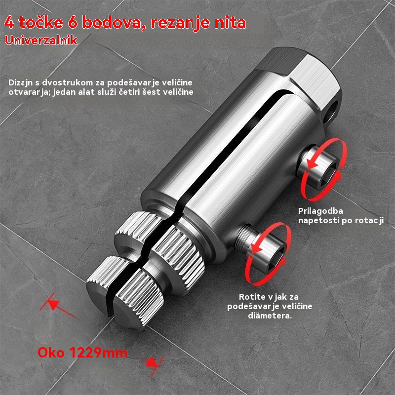 🔥🔧【Kupite 1, dobijte 1 gratis】🔨Alat za vađenje slomljenog navoja za kutnu slavinu, univerzalna slavina – brzo rješenje bez zamjene cijevi. (2 stavke)