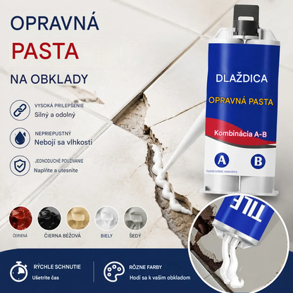 🥇✅【Kúpte 1 a získajte 1 zadarmo】Prostriedok na opravu prasklín v dlaždiciach; Oprava smaltu dlaždíc – Dva rovnakej farby【2 položky】
