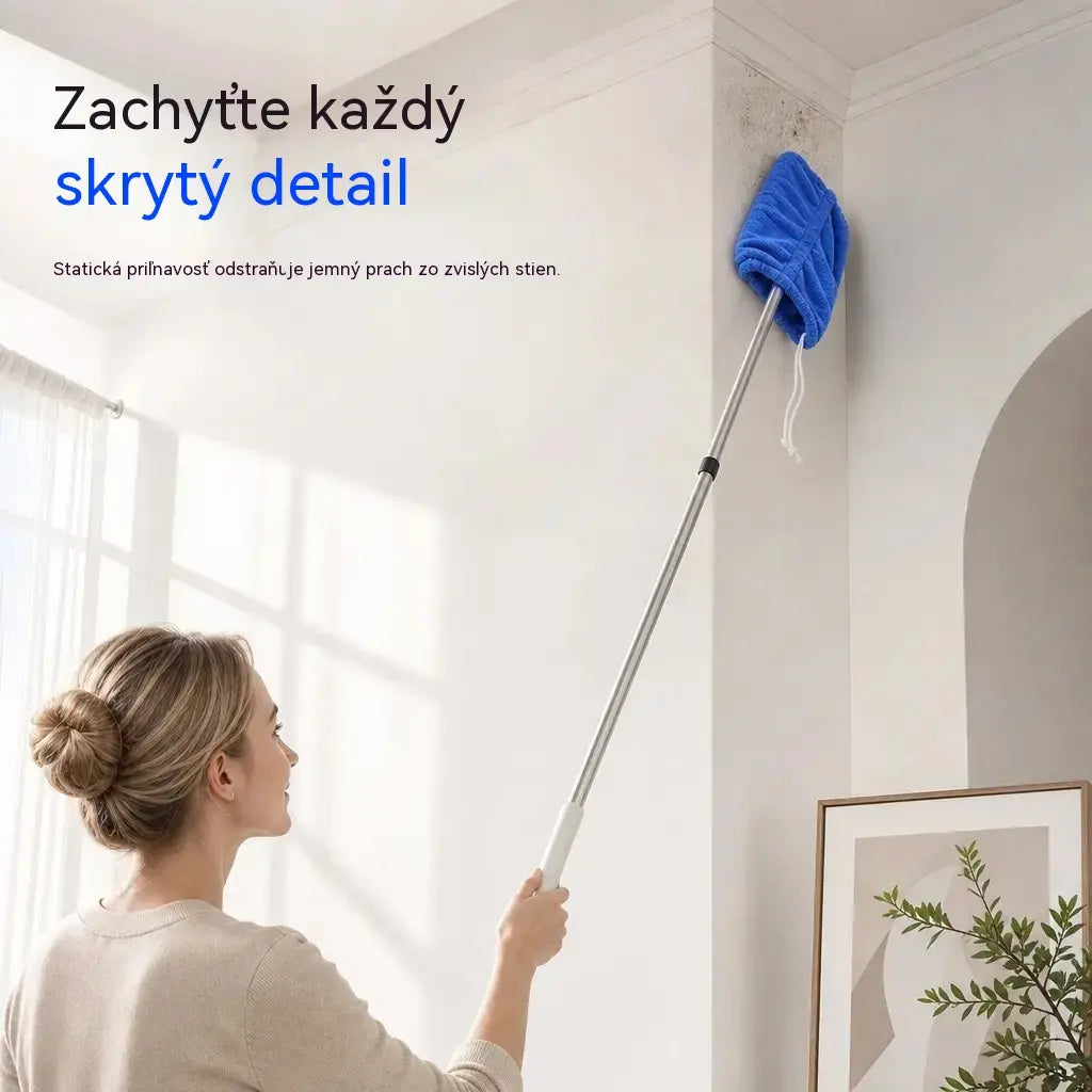 4 kusy ✨ Viac čistoty s menšou námahou! Opakovane použiteľné návleky na metlu 🧹