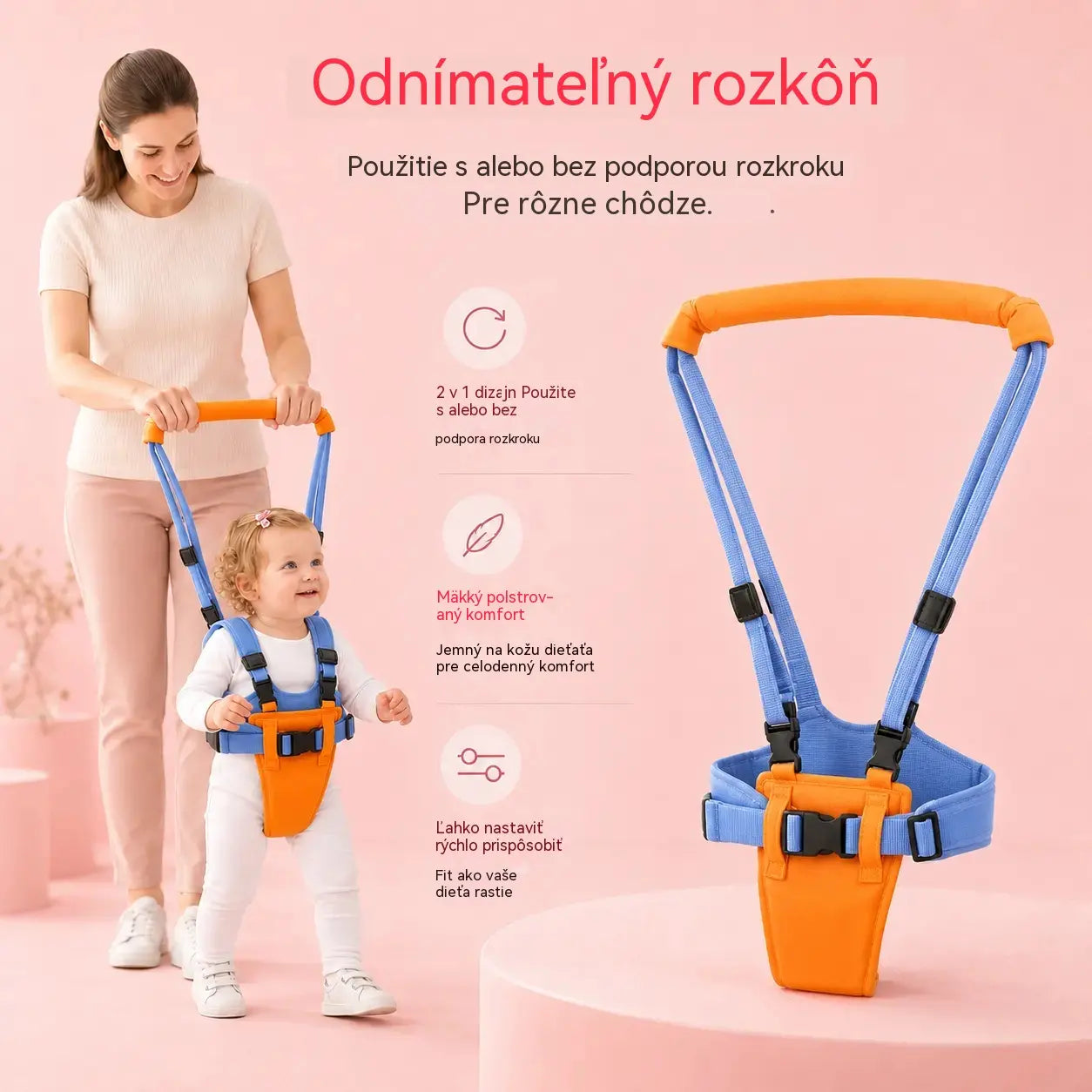 👶🚶Portabebés ajustable para caminar con soporte de cadera desmontable