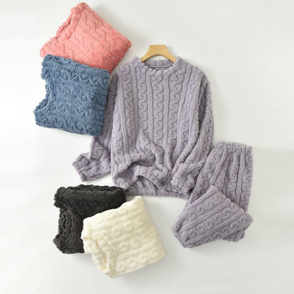 🌺【45-90kg】💥 Dámska mäkká a pohodlná teplá zimná pyžamová súprava – Univerzálna veľkosť, ideálna na chladné noci, kvalitný materiál, jemná na dotyk, skvelý darček