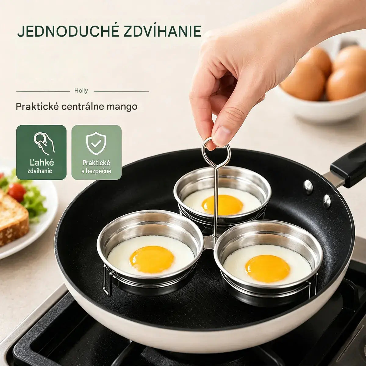 📢📢 ZĽAVA 50 %! ⏰ Varič vajec z nehrdzavejúcej ocele 304