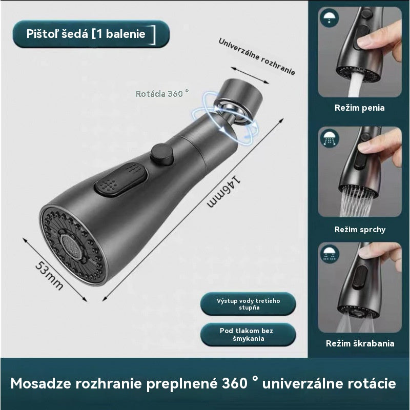 🔥【Kúpte 1 a získajte 1 zadarmo】🚰🔥360° otočná predlžovacia tryska na batériu - zvyšuje tlak vody a zároveň šetrí vodu, čím znižuje spotrebu bez straty výkonu.【2 položky】
