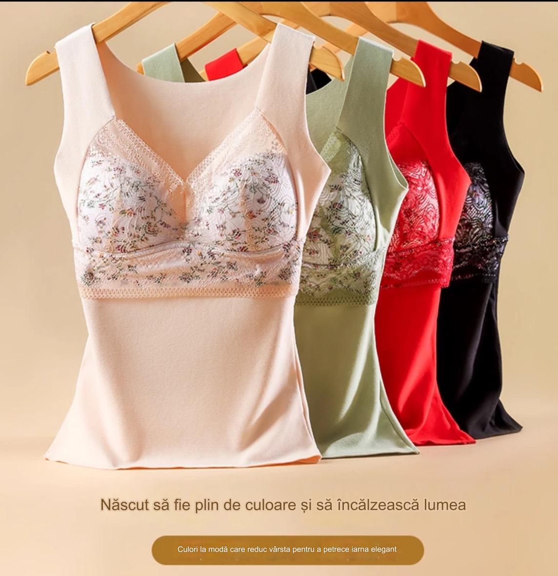 🔥【Пакет от 3 части】❤️【40-100 кг】Есенно/зимно дантелено бельо от гъши пух, топло и поддържащо бюста