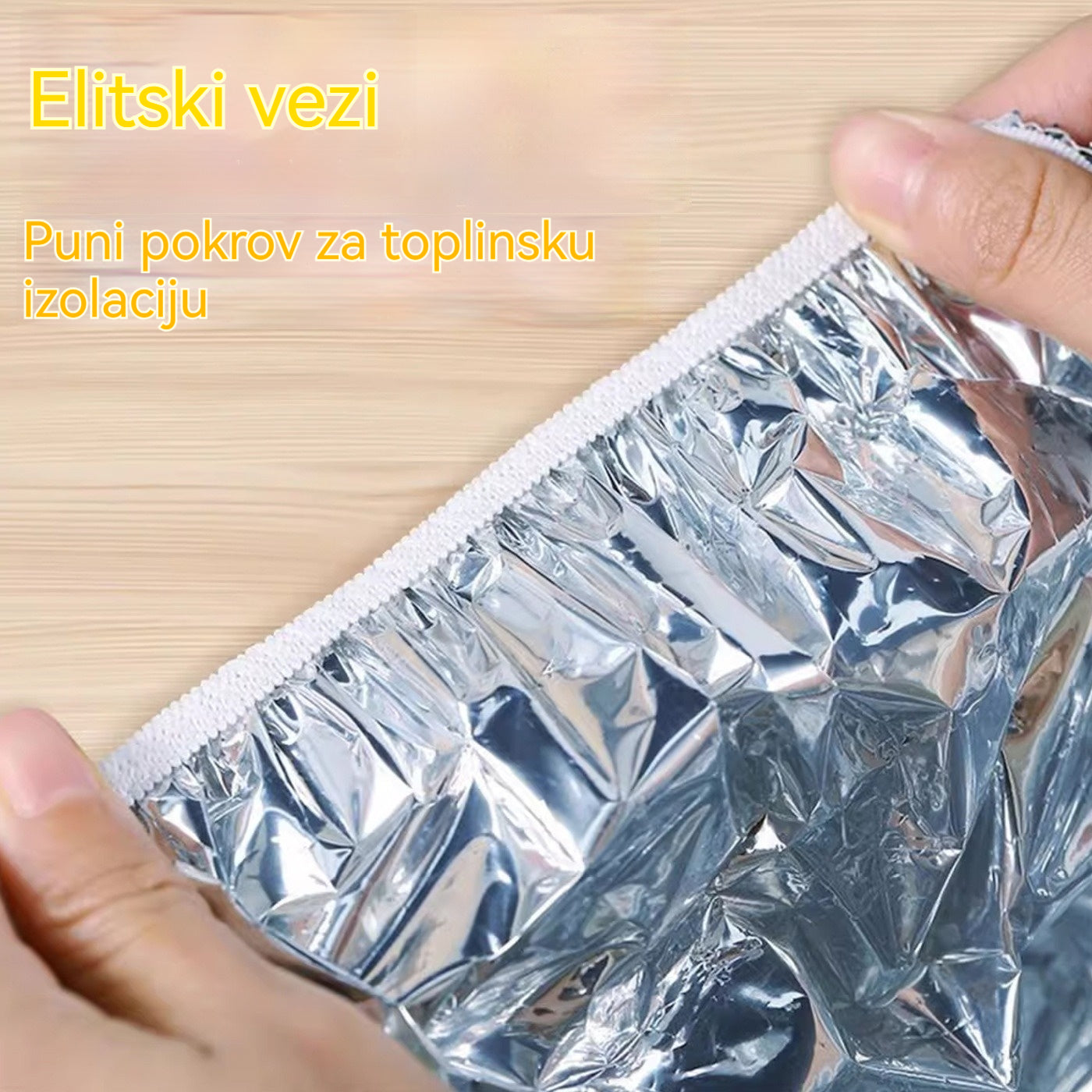 📢📢 50% POPUSTA!⏰【100 komada】 Izolacijski poklopac od aluminijske folije - Brzo se postavljaju, savršeno prianjaju i čuvaju svježinu hrane.