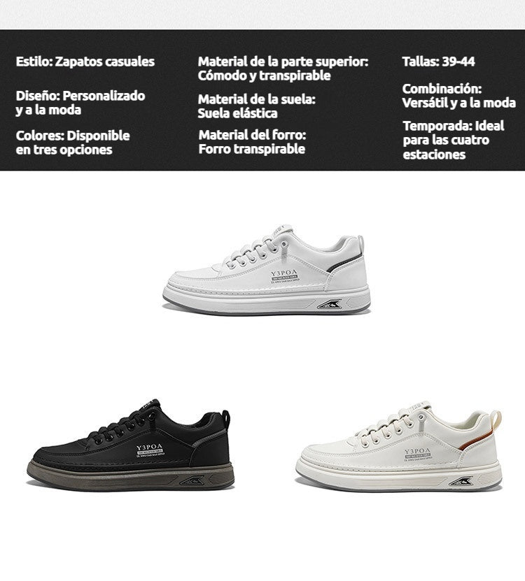 👟🏆【39-44】Zapatos de Vestir Casual para Hombre de Piel Transpirable - Modelo 2025 | Confort, Estilo y Resistencia para Todo el Día