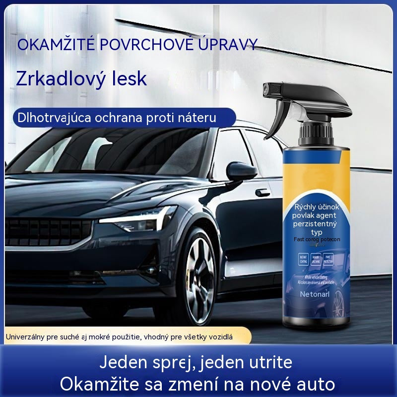 ✨🚗【Kúpte 1 a získajte 1 zadarmo】Sprej na starostlivosť o auto a opravy - odpudzuje vodu, prach a obnovuje vzhľad karosérie, jednoduchá aplikácia bez leštenia, efekt ako po detailingu【2 položky】