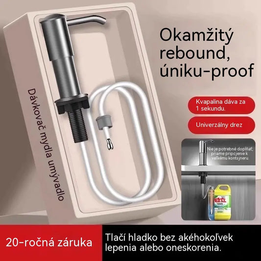 🥇💦Sada predĺženia dávkovača saponátu do drezu - Jedným stlačením získate správne množstvo saponátu bez neporiadku.