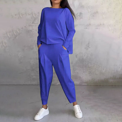 💖 Nueva promoción 50% de descuento, conjunto casual sencillo de algodón 2025 primavera-otoño, versátil para el día a día y el trabajo