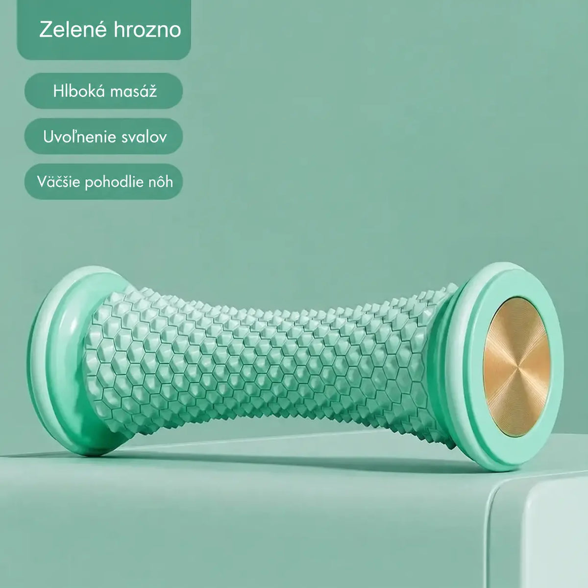 🦶 TPE masážny valec na chodidlá — textúrovaný povrch pre uvoľnenie unavených nôh a stimuláciu reflexných bodov.