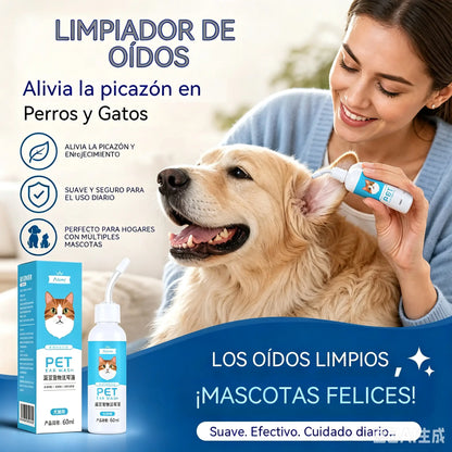 🐶Compra uno y llévate otro gratis 🐱 Limpiador de oídos para aliviar la picazón en los oídos de perros y gatos.