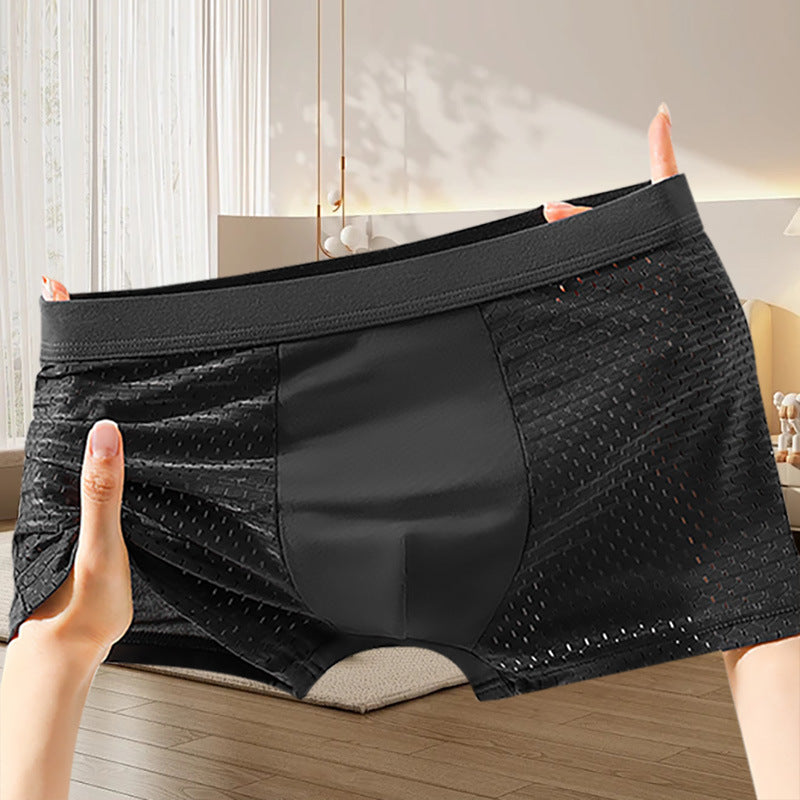 🔥🔥【Kúpte 4 kusov a získajte 4 kusov zadarmo】Pánske pohodlné priedušné sieťované boxerky