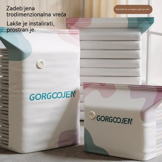 🧳 5 komada 💨 Velika vakuumska torba za kompresiju: ne treba pumpu, nepropusna i štedi prostor u koferima i domu ✈️