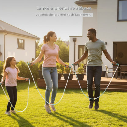 🏃【Kúpte 1, získajte 1 zadarmo】🌈 LED svietiace švihadlo pre deti – Farebné svetlá pre zábavu a motiváciu, podporuje aktivitu a koordináciu, ideálne pre deti všetkých vekových kategórií! (2 položky)