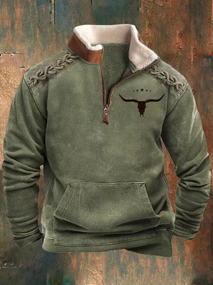 👕【35% ZNIŻKI】【S-4XL】2025 Jesienno-zimowy męski modny, ciepły sweter z długim rękawem i nadrukiem 3D