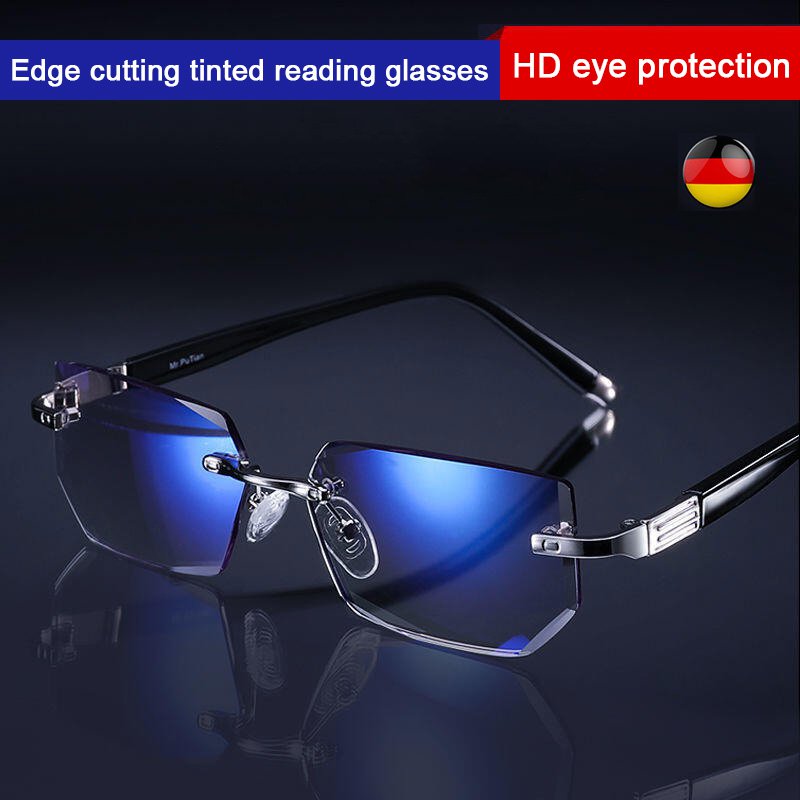 🧐【Kúpte 1 a dostanete 1 zadarmo】👓️Okuliare na čítanie, diamantom brúsené okraje, modré svetlo blokujúce oči