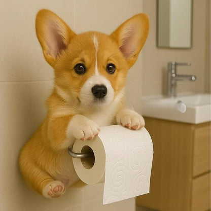 🐕🐕【Kup jeden, a drugi dostaniesz gratis】Uroczy uchwyt na papier toaletowy z motywem szczeniaka