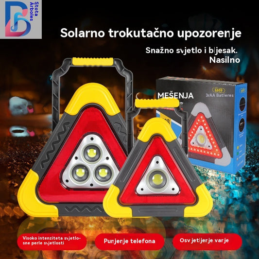 🔥Novi proizvod 2026🔥 Višenamjenski solarni nužni trokut 3 u 1 – Sigurnost, učinkovitost i udobnost za vaše vozilo!