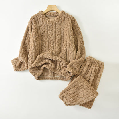 🌺【45-90kg】💥 Dámska mäkká a pohodlná teplá zimná pyžamová súprava – Univerzálna veľkosť, ideálna na chladné noci, kvalitný materiál, jemná na dotyk, skvelý darček