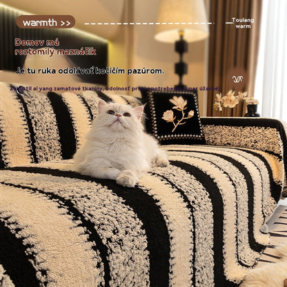 🛋️【50% zľava】🎉 Ultra mäkký, protišmykový plyšový poťah na pohovku – Zvyšuje pohodlie, chráni nábytok a pridáva štýl do vášho interiéru 🍂【180*130 cm】