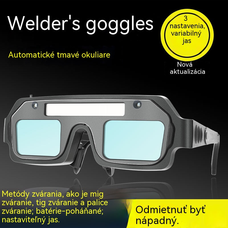 💥🔥🕶️Zváračské okuliare s automatickým stmievaním, dvojitá ochrana proti oslneniu a UV žiareniu