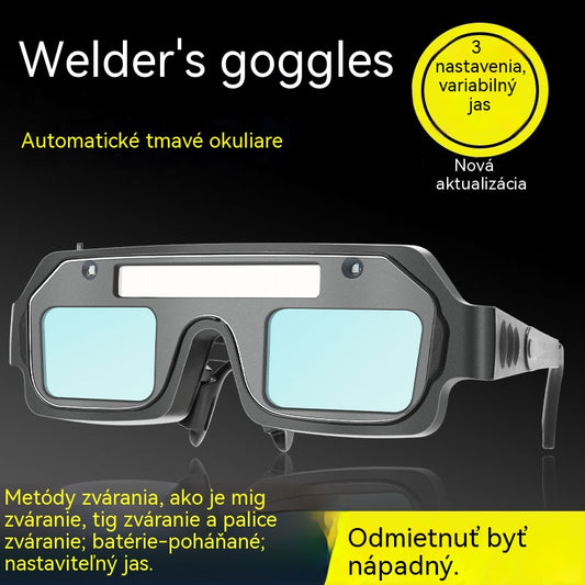 💥🔥🕶️Zváračské okuliare s automatickým stmievaním, dvojitá ochrana proti oslneniu a UV žiareniu