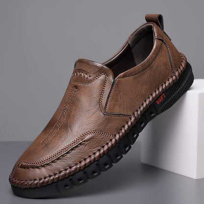 👞Obmedzená akcia 50%【39-44】Pánska športová obuv 2025, vyrobená z pravej kože, s mäkkou podrážkou, protišmyková a priedušná