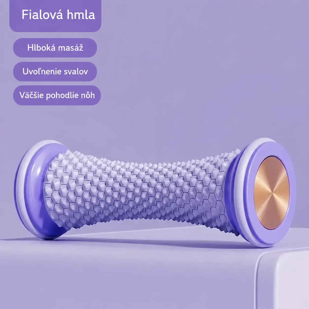 🦶 TPE masážny valec na chodidlá — textúrovaný povrch pre uvoľnenie unavených nôh a stimuláciu reflexných bodov.