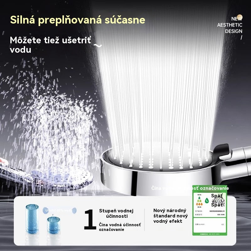 💦🚿 Sprchová hlavica s veľkým panelom a 6 režimami – silná filtrácia, vysoký tlak a kvalitnejšia voda!