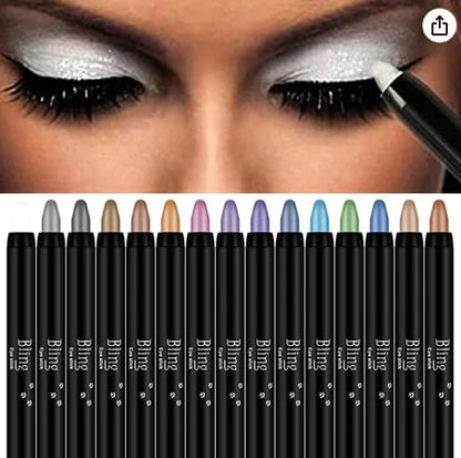 🥇🔥【Platba pri doručení-50% zľava】Vodeodolná a nerozmazateľná očná tyčinka pre bezchybný make-up, krémová očná tyčinka s vysokým pigmentom pre dokonalý vzhľad očí celý deň【8 položiek】