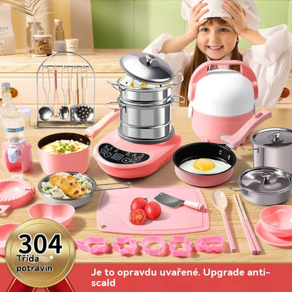 🔥 50% zľava! 🎁 👩‍🍳🍳 Kuchynský set pre mini kuchyňu – Skutočný zážitok z varenia pre malých kuchárov!  Rozvíja kreativitu a zručnosti v kuchyni pre deti! 🎉
