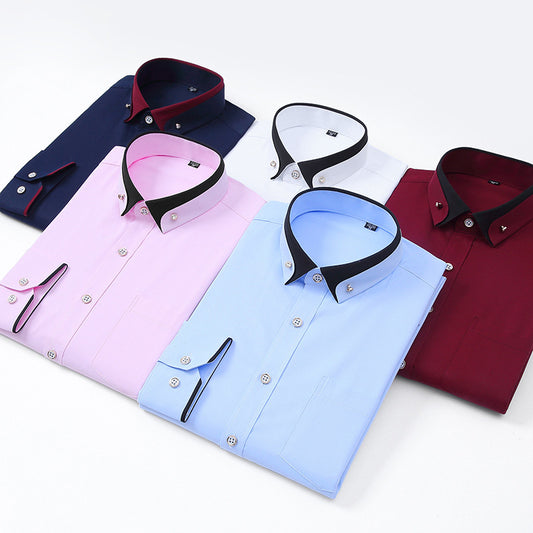 👔【S-4XL】2025 Το νέο αναπνεύσιμο επαγγελματικό casual ανδρικό πουκάμισο
