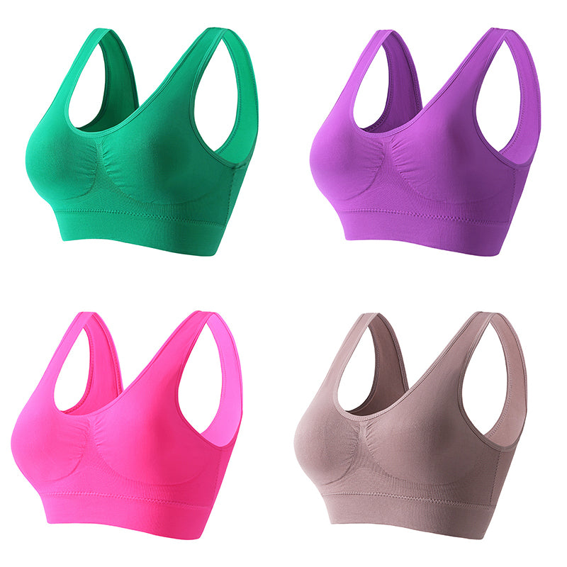 💥【4 kusy】👙【S-5XL】Sexy podprsenka bez kostíc pre väčšie veľkosti, pohodlná podpora, dokonalé tvarovanie, prirodzené zvýraznenie dekoltu