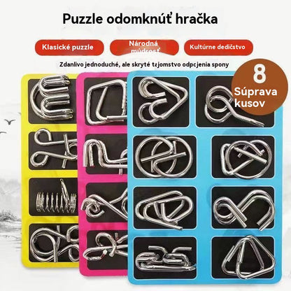 🎁💫【Horúce predaje - 50% zľava】💥【Cena len 7.6 EUR za kus】Nový kreatívny kovový hlavolam, cvičí myslenie a zvyšuje trpezlivosť, vhodný pre každého