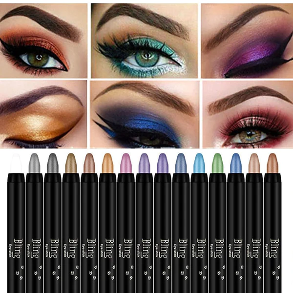 🥇🔥【Platba pri doručení-50% zľava】Vodeodolná a nerozmazateľná očná tyčinka pre bezchybný make-up, krémová očná tyčinka s vysokým pigmentom pre dokonalý vzhľad očí celý deň【8 položiek】